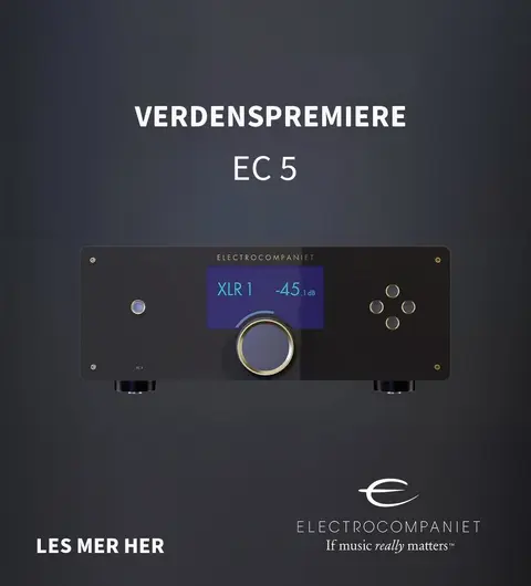 Electrocompaniet ec 5 verdenspremiere forforsterker nyhet